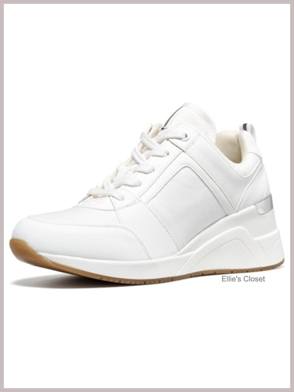 Women's Wedge Sneakers Fashion Tennis Walking Lace-Up